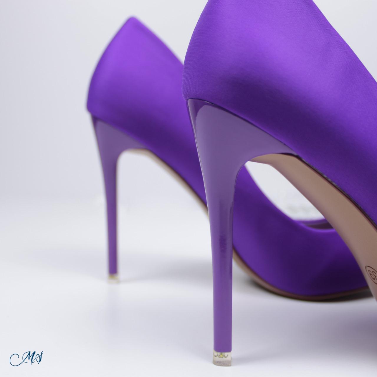 ZAPATOS DE VESTIR MUJER MARGLO SHOES MORADO STILETTOS M33 - 5