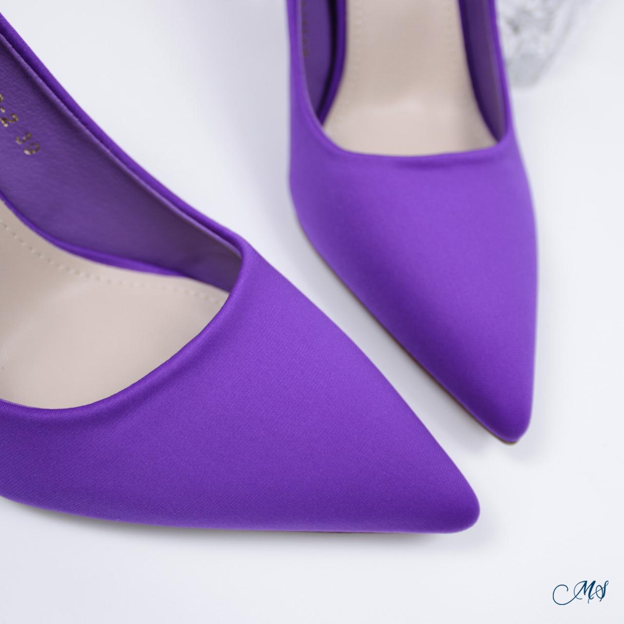 ZAPATOS DE VESTIR MUJER MARGLO SHOES MORADO STILETTOS M33 - 6