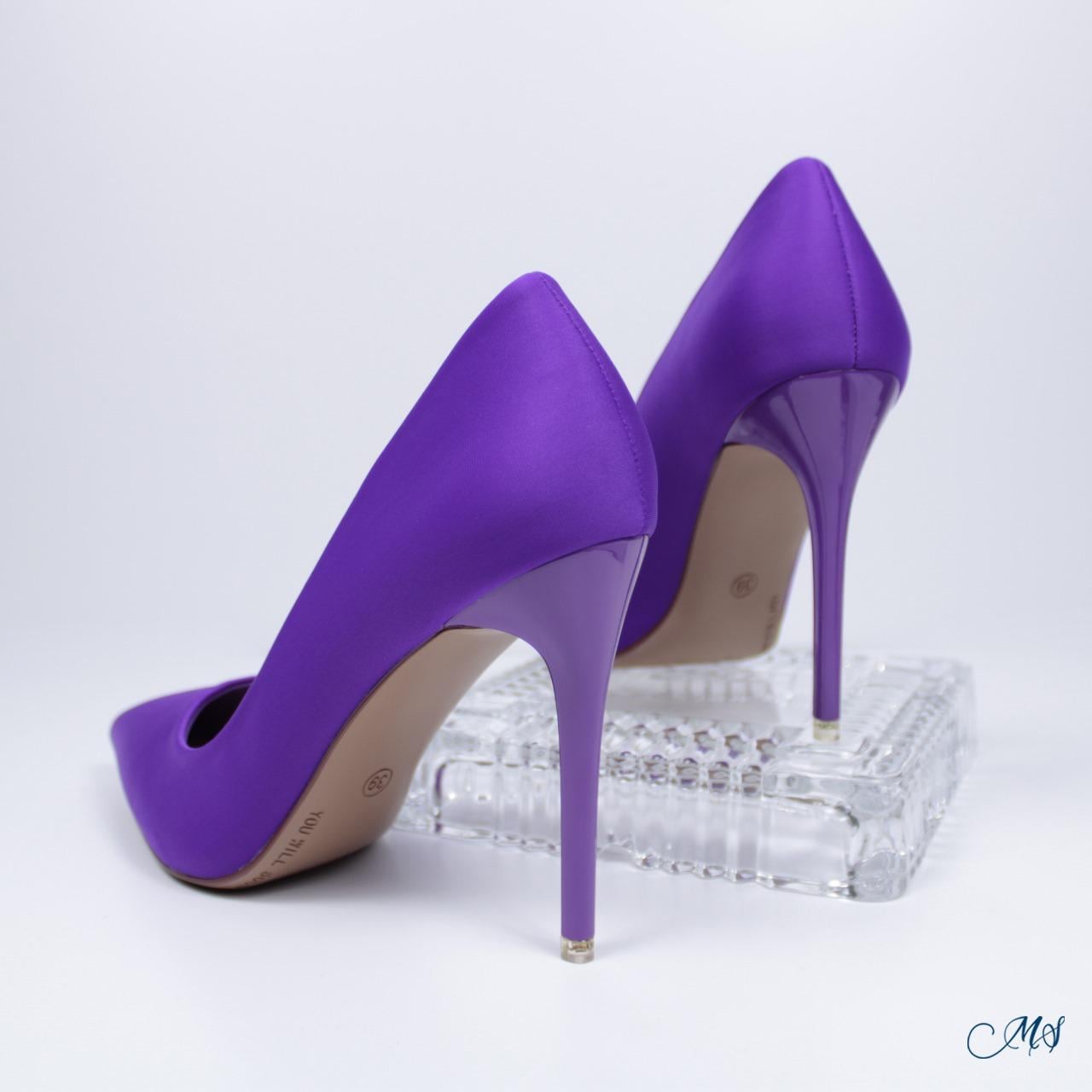 ZAPATOS DE VESTIR MUJER MARGLO SHOES MORADO STILETTOS M33 - 7