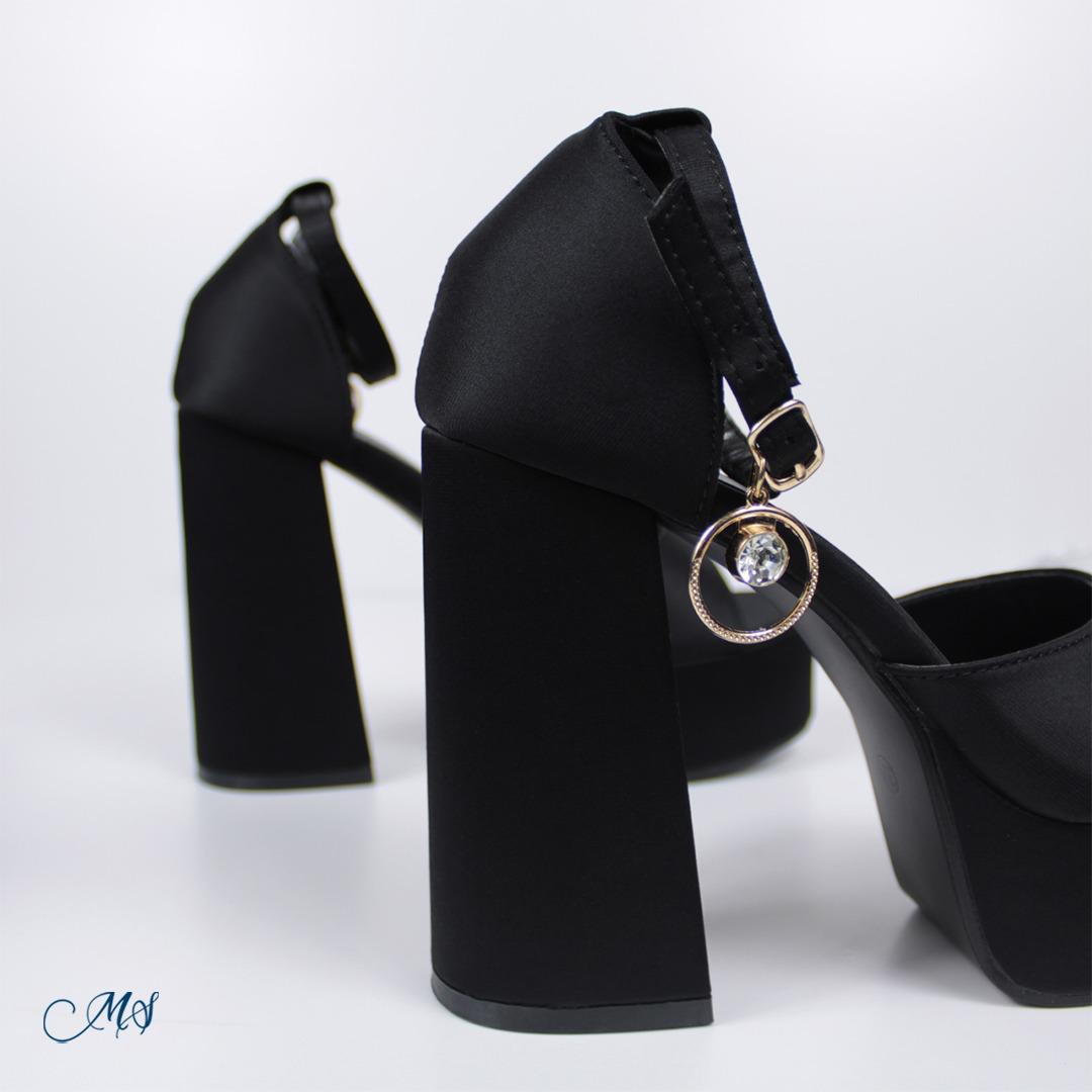 SANDALIAS MUJER MARGLO SHOES NEGRAS ALTAS M41 - 2