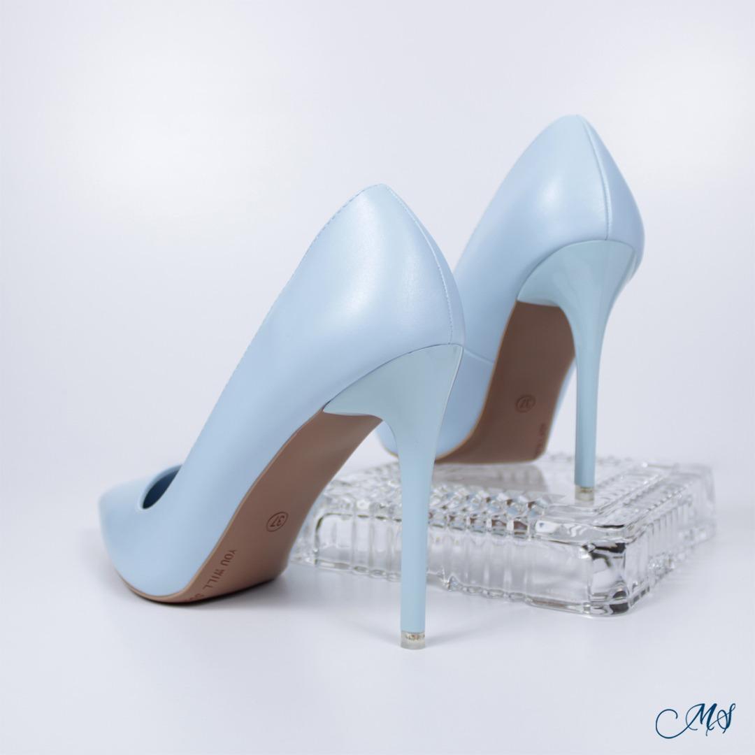 ZAPATOS DE VESTIR MUJER MARGLO SHOES CELESTES STILETTOS M9 - 3