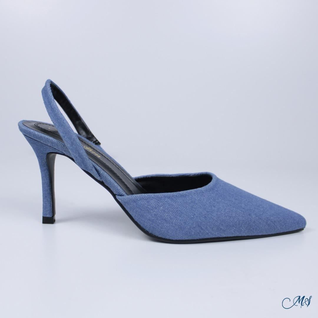 ZAPATOS DE VESTIR MUJER MARGLO SHOES DENIM STILETTOS M52 - 1