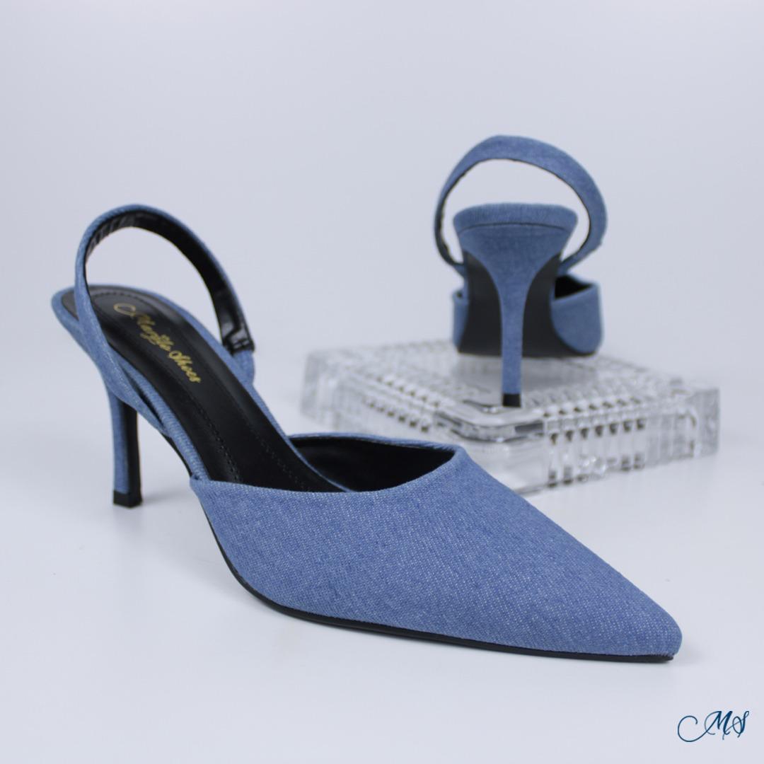 ZAPATOS DE VESTIR MUJER MARGLO SHOES DENIM STILETTOS M52 - 5