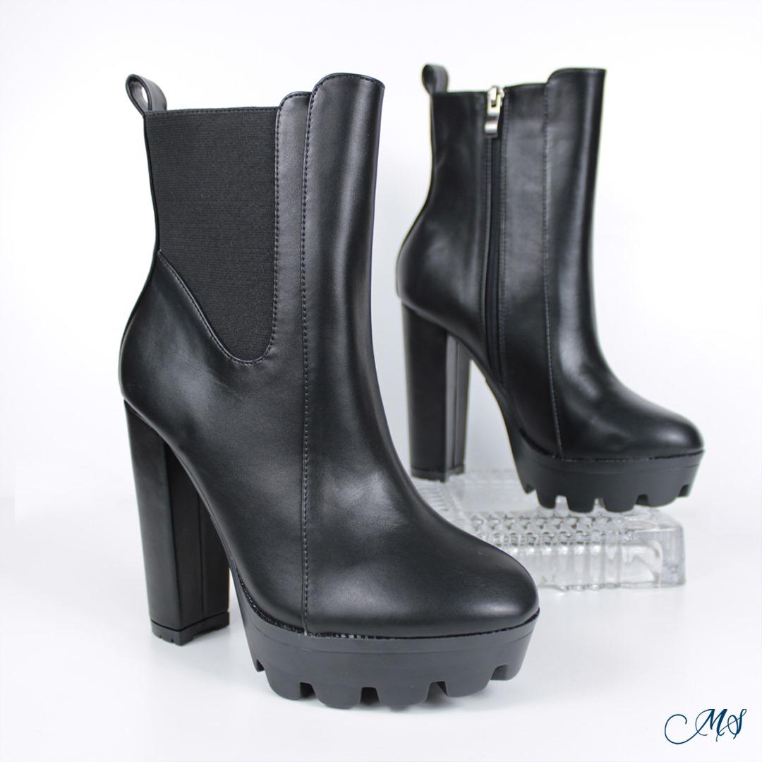 BOTAS CORTAS MUJER NEGRO M64 - 1