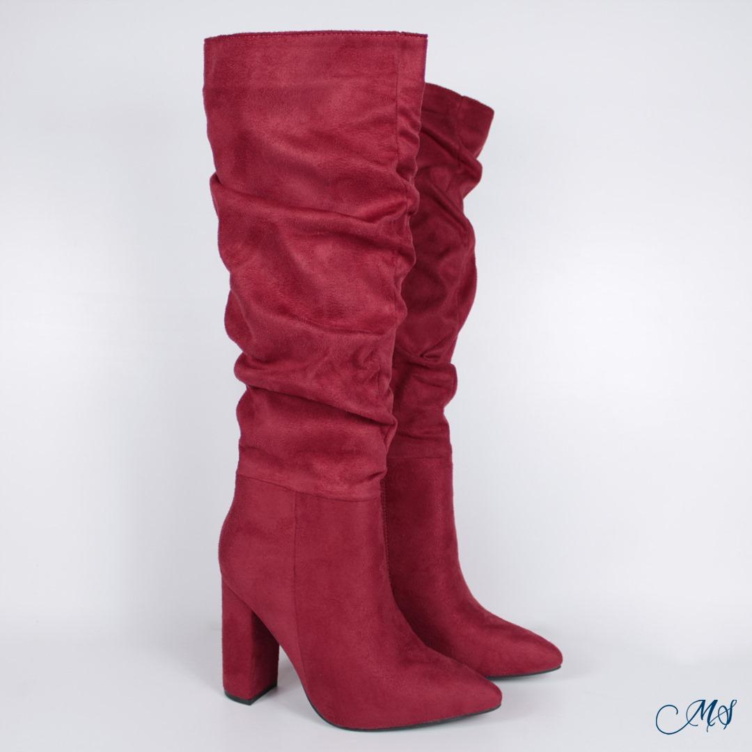 BOTAS ALTAS MUJER ROJO M69 - 1