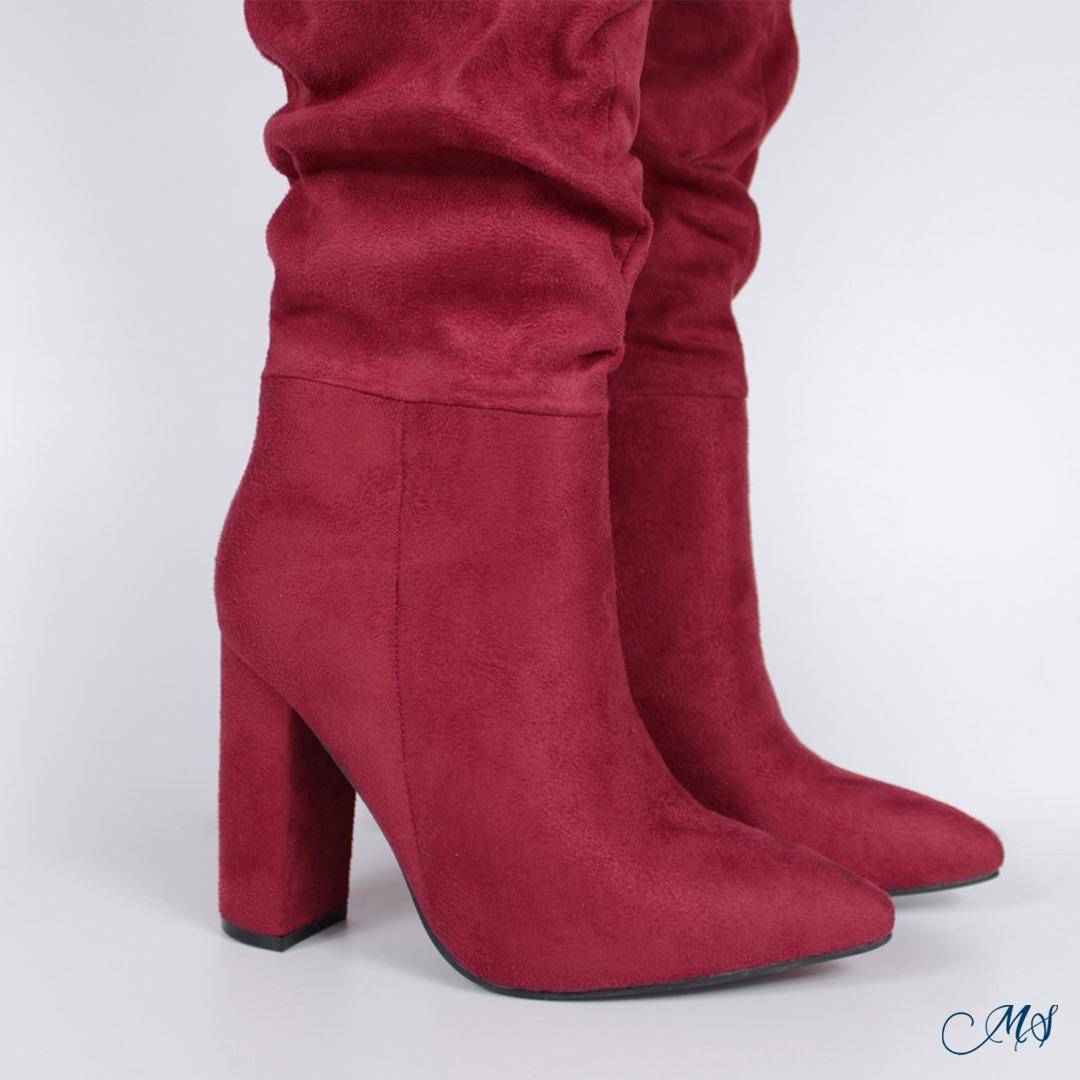 BOTAS ALTAS MUJER ROJO M69 - 5