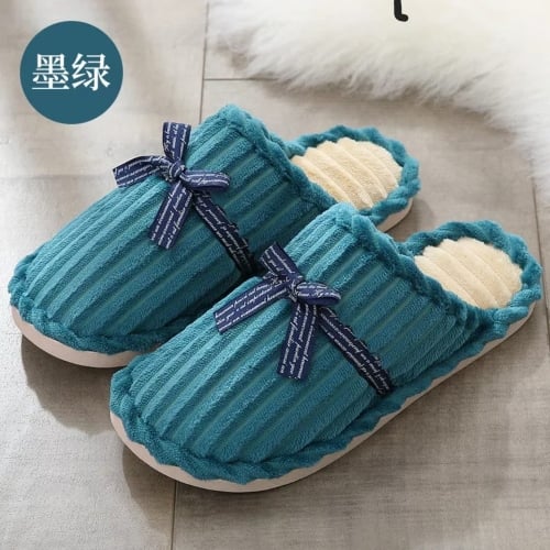 PANTUFLAS MUJER ALGODÓN CORDUROY BRILLO - 4