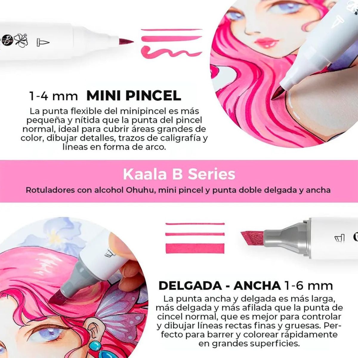 OHUHU KAALA B:60MARCADORES (PUNTA DELGADA-ANCHA Y MINIBRUSH) - 7