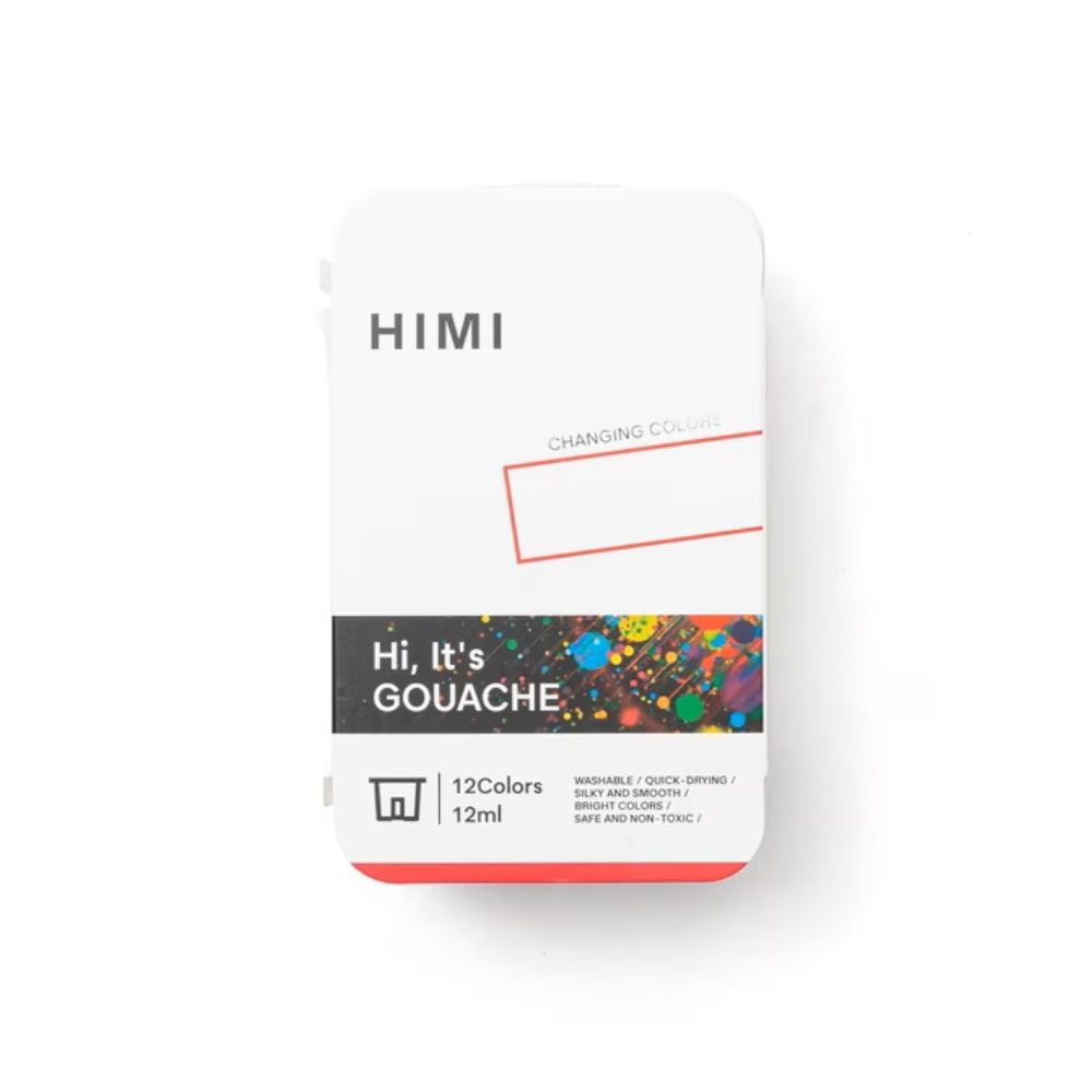 MIYA HIMI GOUACHE TWIN JELLY CUP: SET 12 COLORES ESPECIALES (8 CAMALEÓNICOS Y 4 METÁLICOS) - 3