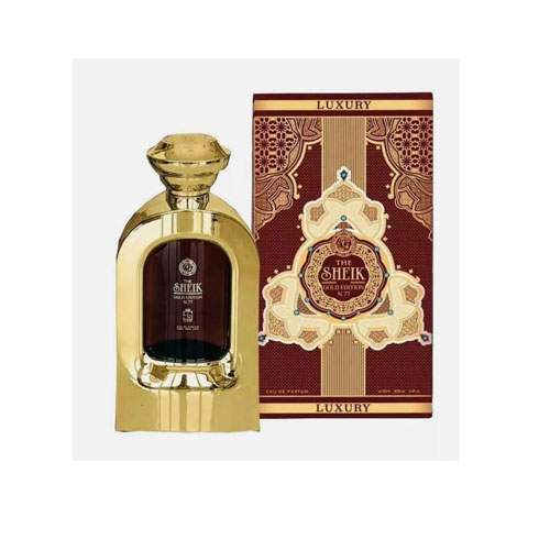 PERFUME KHALIS THE SHEIK PARA HOMBRE (GOLD EDITION) N.77 3.4 OZ EDP SP - 1