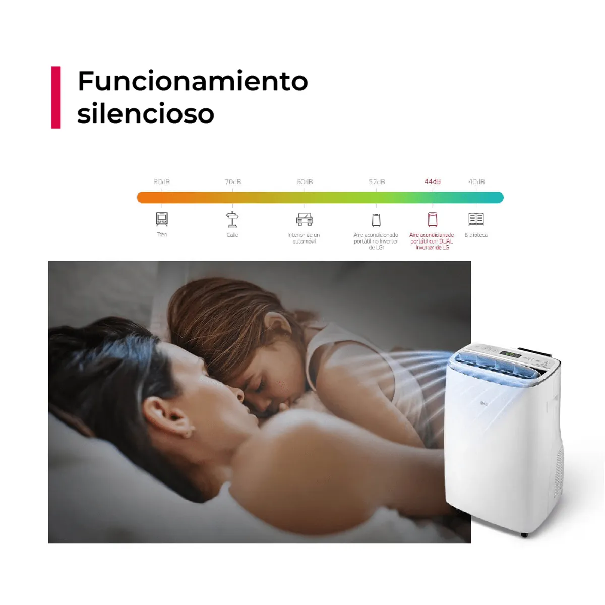 AIRE ACONDICIONADO PORTÁTIL LG 14,000 BTU INVERTER FRÍO SOLO - 3