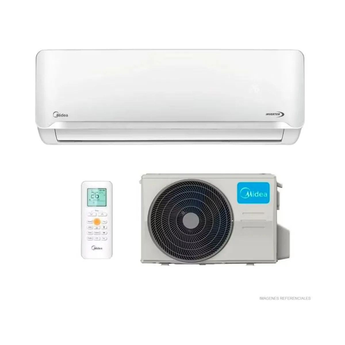 AIRE ACONDICIONADO SPLIT 12,000 BTU/H MIDEA INVERTER FRIO SOLO - 2