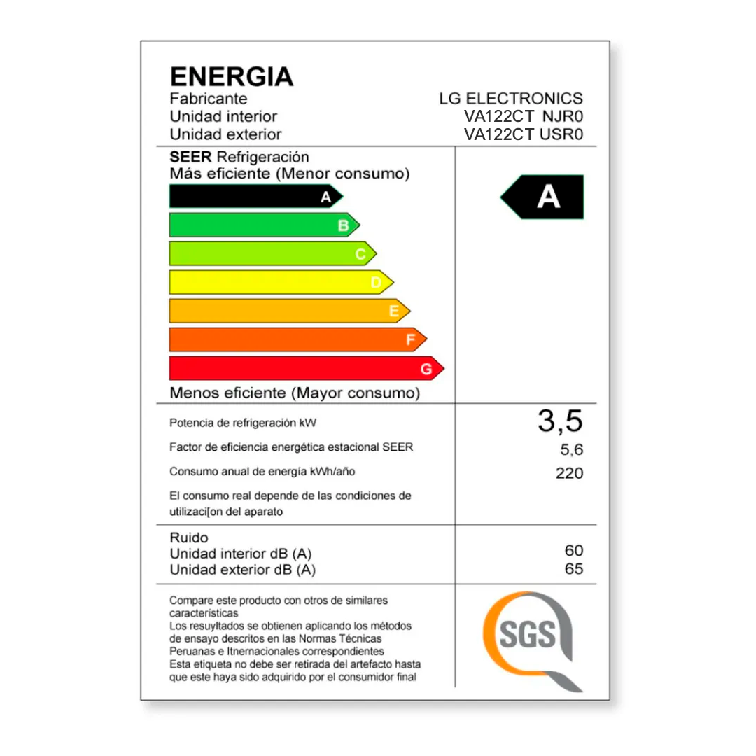 DUALCOOL AIRE ACONDICIONADO INVERTER 12000 BTU FUNCIÓN SOLO FRÍO CON IA - 8