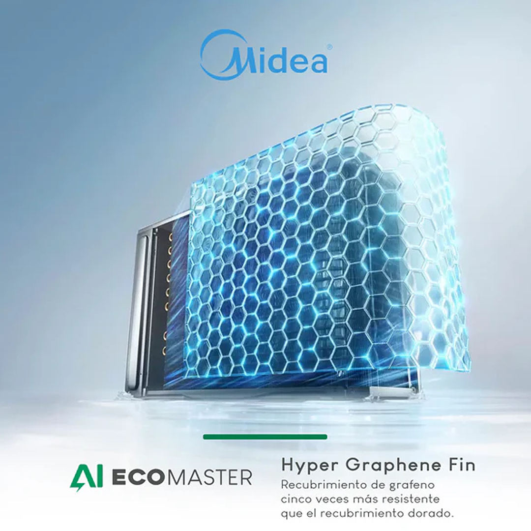 MIDEA AI ECOMASTER PRO 24,000 BTU INVERTER WIFI - FRÍO SOLO - 6