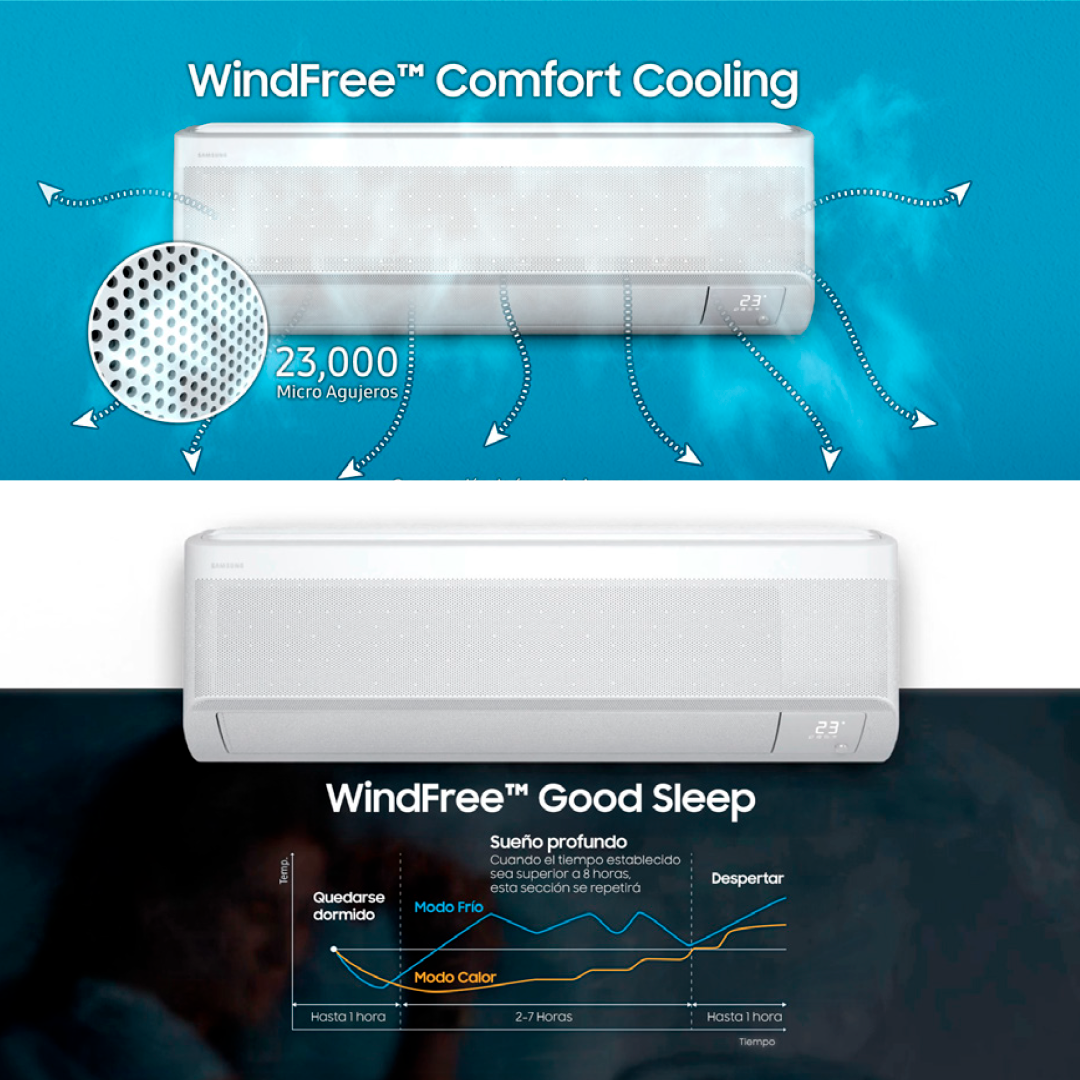 24,000BTU/HR BESPOKE AI WINDFREE™ WALL-MOUNT REFRIGERANTE R32 – FRÍO SOLO - 7