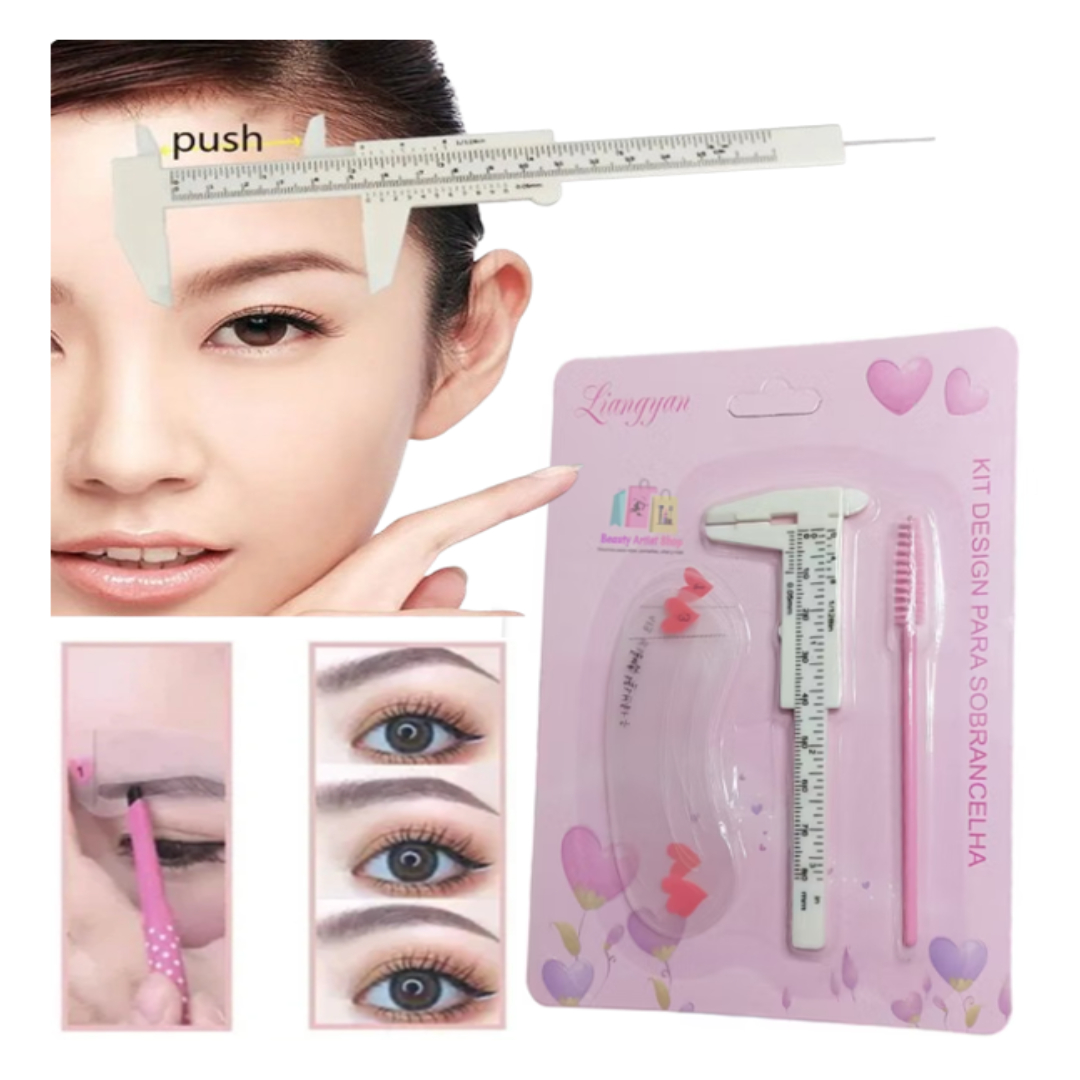 KIT CALIBRADOR DE CEJAS DELINEADO DISEÑO DE CEJAS - 1