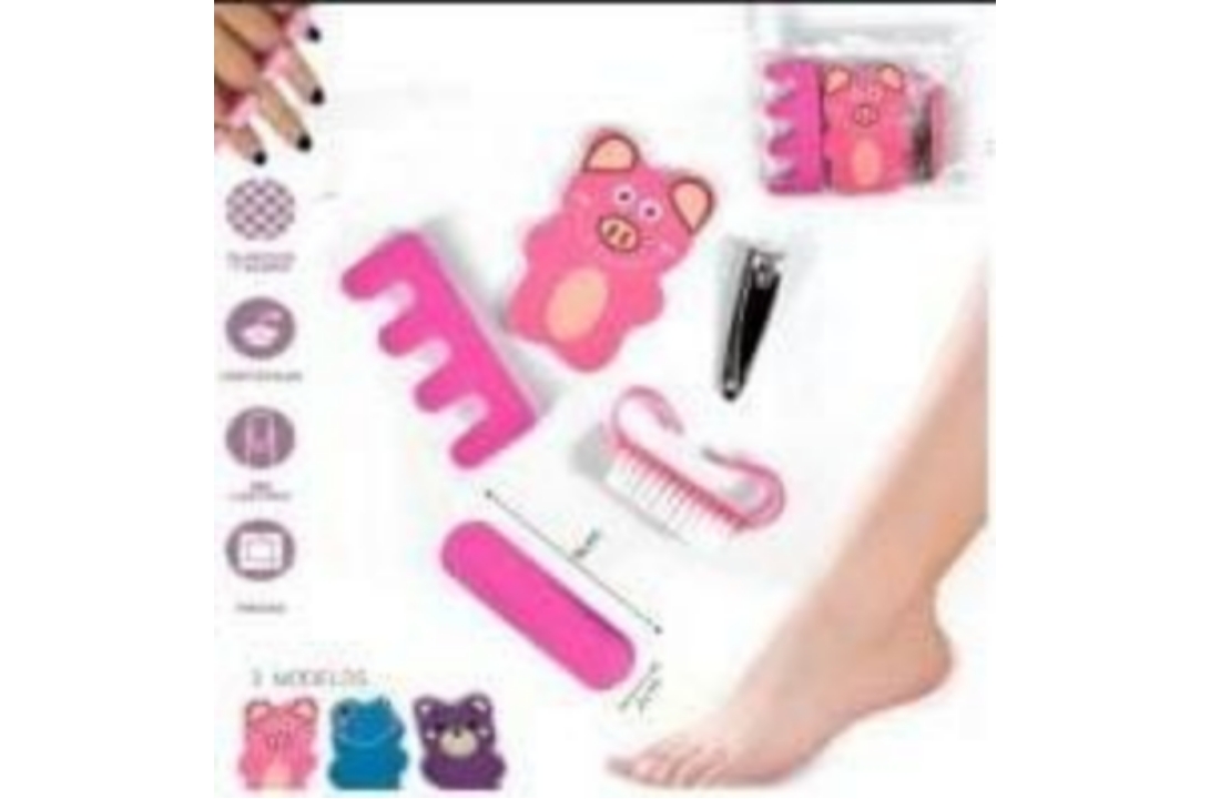 KIT MANICURE PERSONAJES 5PIEZAS BASICO PORTABLE - 1