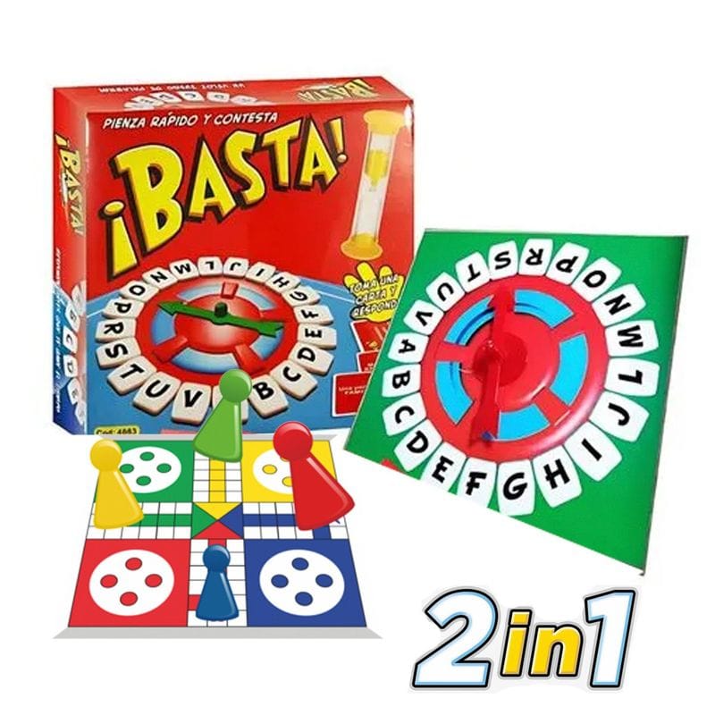 JUEGO DE MESA BASTA + LUDO 2 EN 1 - 1