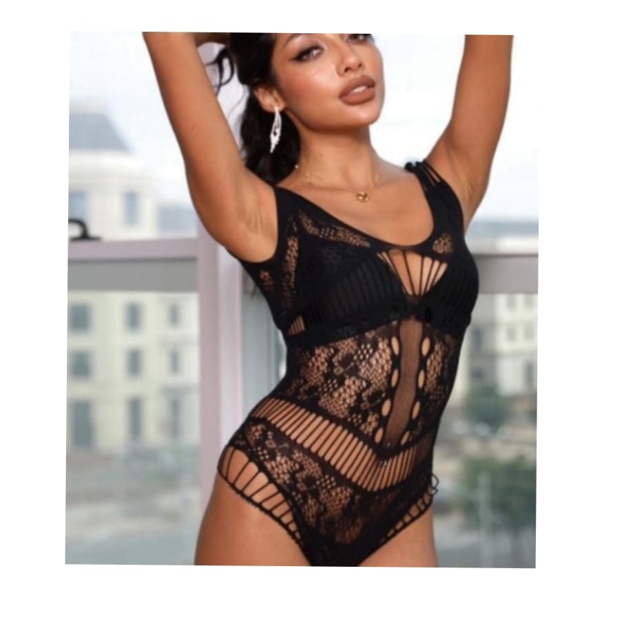 LENCERIA BODY ELASTICO DE MALLA - 1
