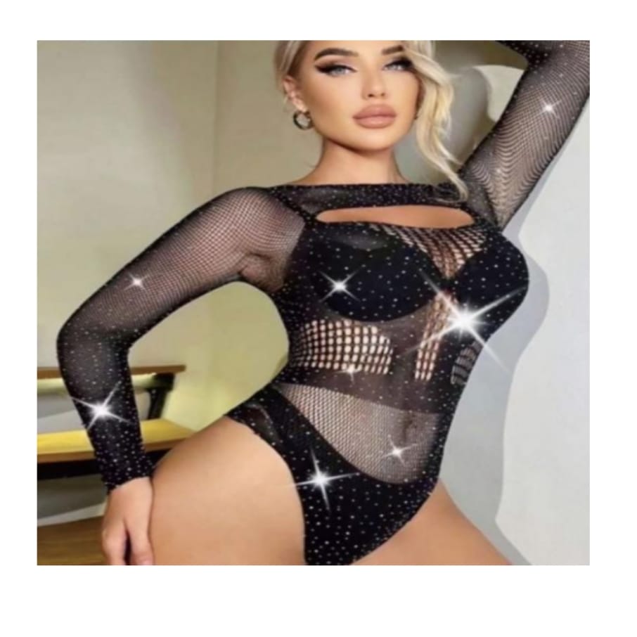 BODY CON PIEDRAS BRILLANTES - 1