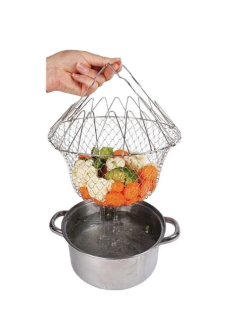 CESTA MULTIFUNCIÓN PLEGABLE PARA FREIR - 1
