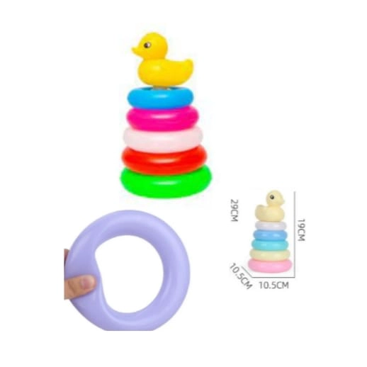 DIDACTICO TORRE DE 5 ANILLOS PARA BEBES - 1