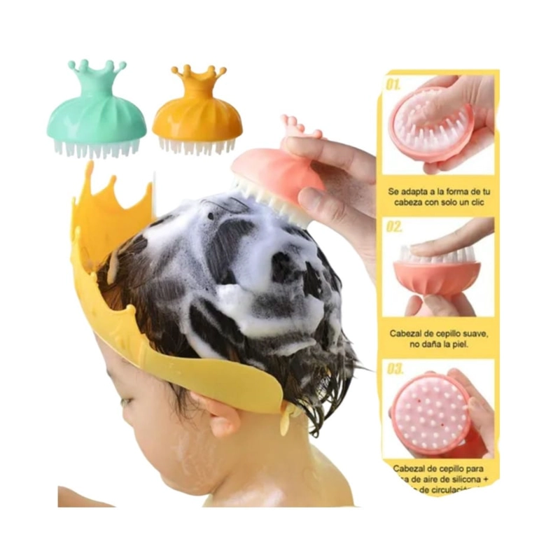 PACK PEINE DE CHAMPÚ+ GORRO DUCHA SILICONA - 1