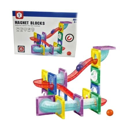 JUEGO BLOQUES MAGNÉTICOS ESTIMULACIÓN NIÑOS 47 PCS - 1