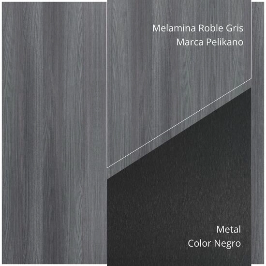 MESA DE CENTRO INDUSTRIAL BATONS ROBLE GRIS CORICHA HOME - 4