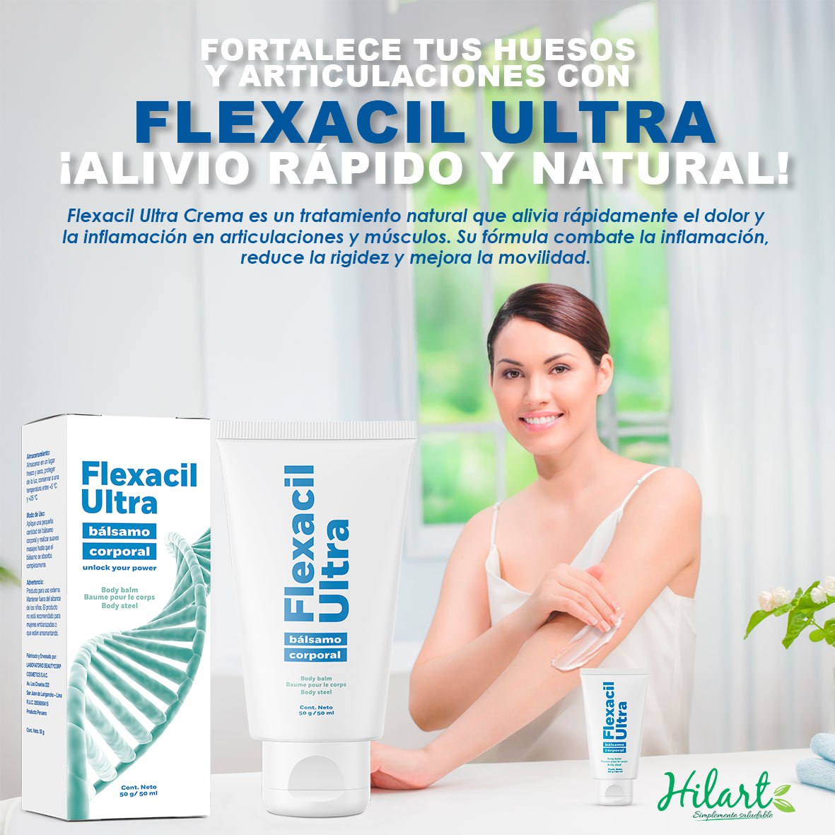 FLEXACIL ULTRA CREMA - ALIVIO RÁPIDO Y NATURAL PARA EL DOLOR ARTICULAR - 6