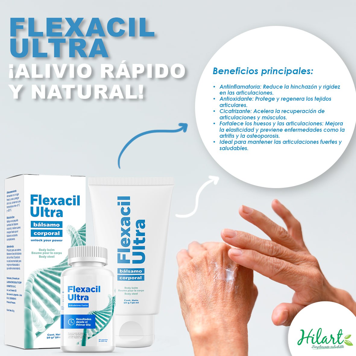1 FLEXACIL ULTRA CREMA  + 2 FLEXACIL CAPSULAS - 2