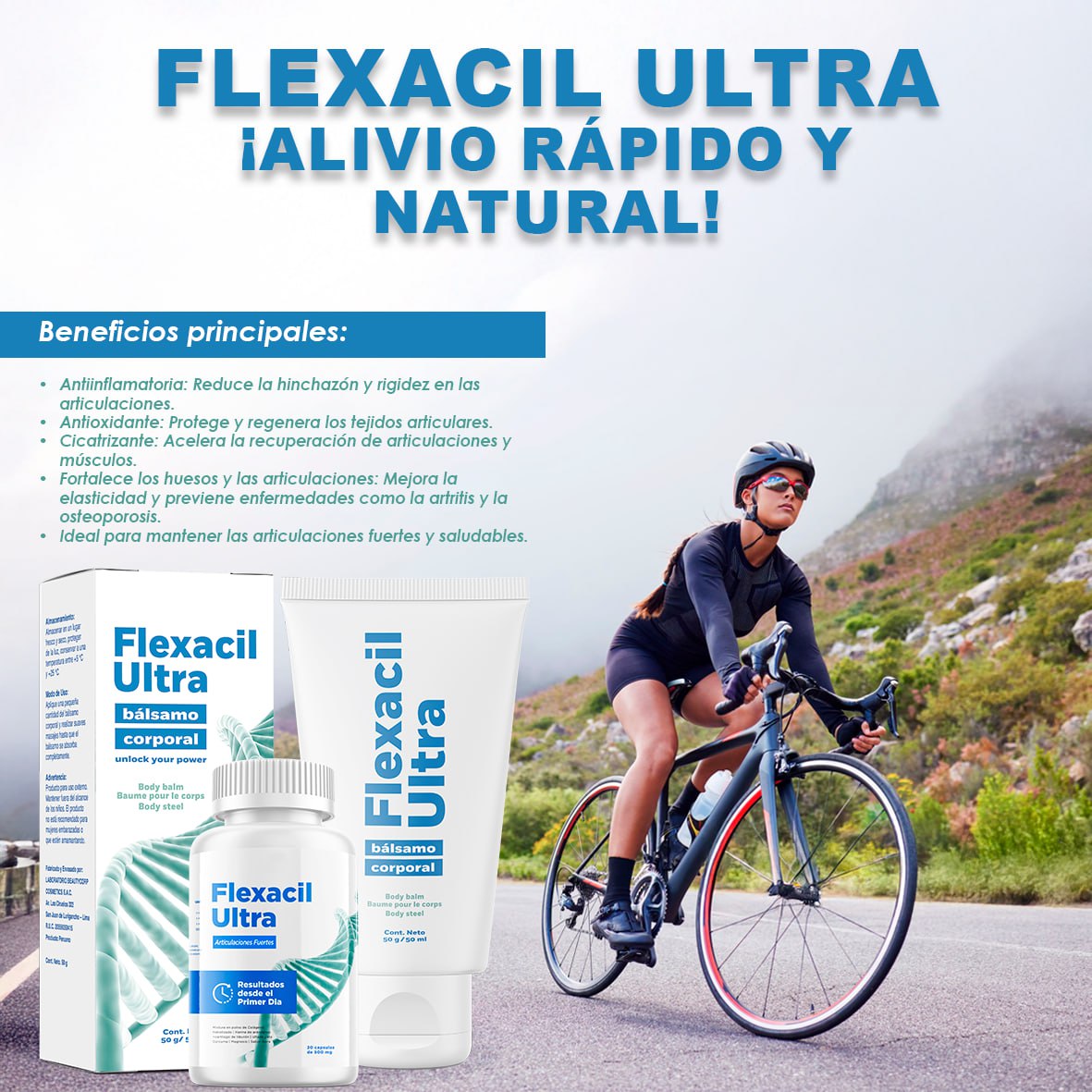 3 FLEXACIL ULTRA CREMA + 3 FLEXACIL ULTRA CAPSULAS - 6
