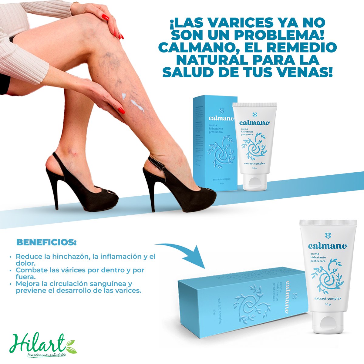 CALMANO - CREMA PARA VARICES Y HEMORROIDES - 8