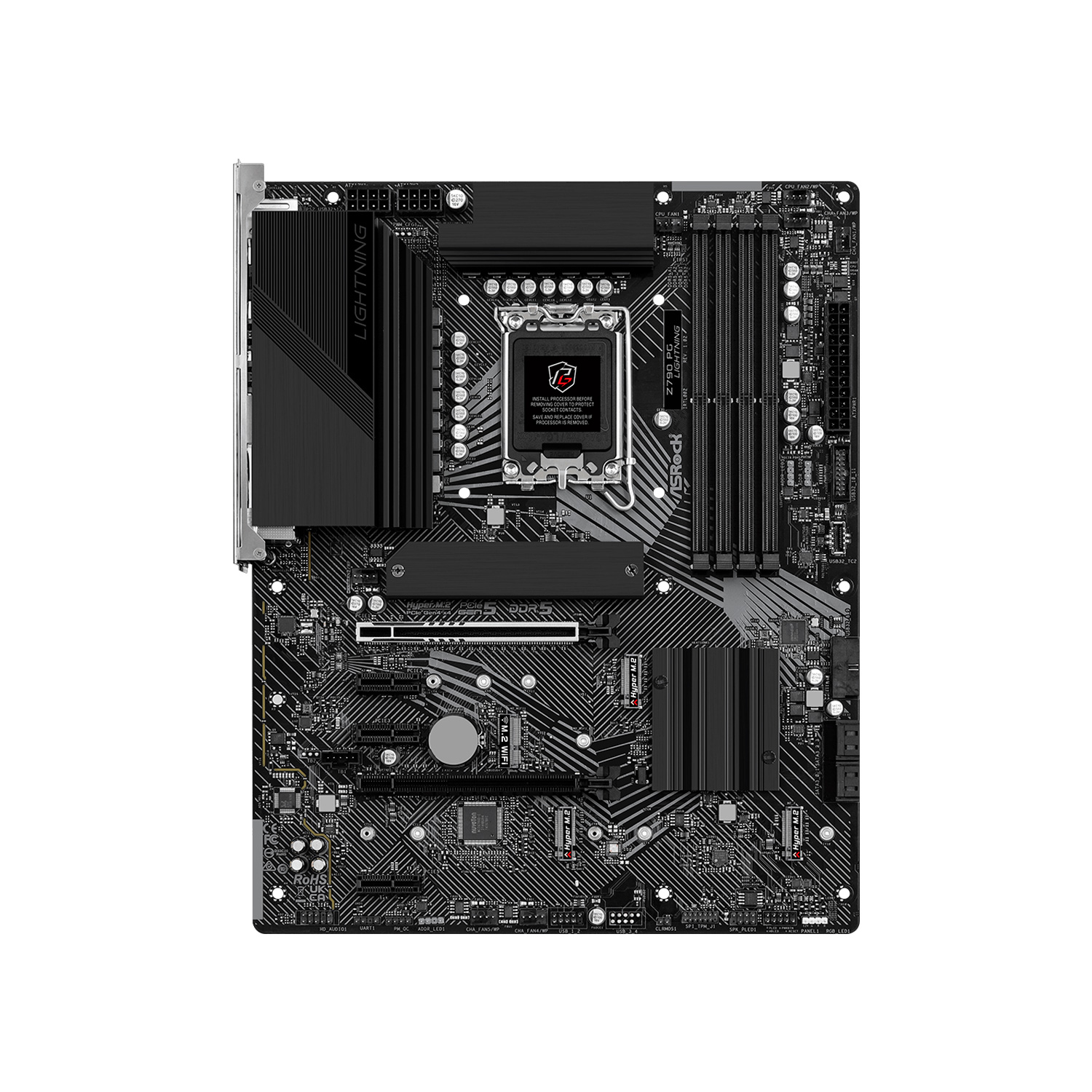 PLACA ASROCK Z790 PHANTOM GAMING LIGHTNING WIFI LGA 1700 4DDR5 PCIE GEN5 HDMI DP ATX - 2