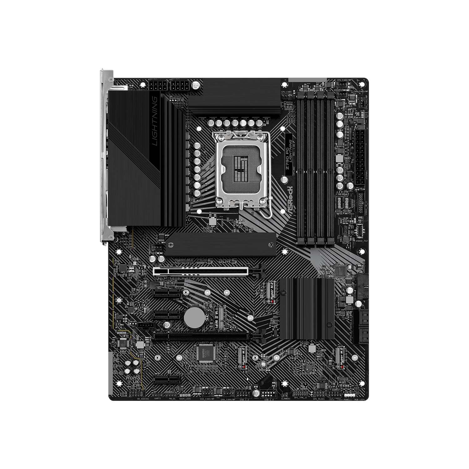 PLACA ASROCK Z790 PHANTOM GAMING LIGHTNING WIFI LGA 1700 4DDR5 PCIE GEN5 HDMI DP ATX - 3