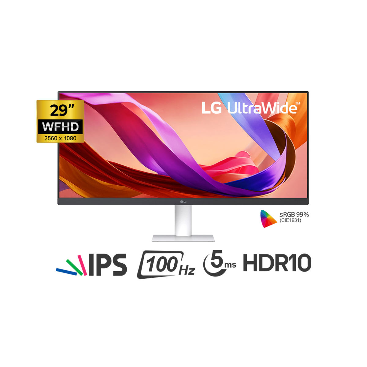 MONITOR LG 29U531A-W 29' IPS ULTRAWIDE, WFHD 2560 X 1080, 100HZ, 5MS, USB TYPE-C - 1