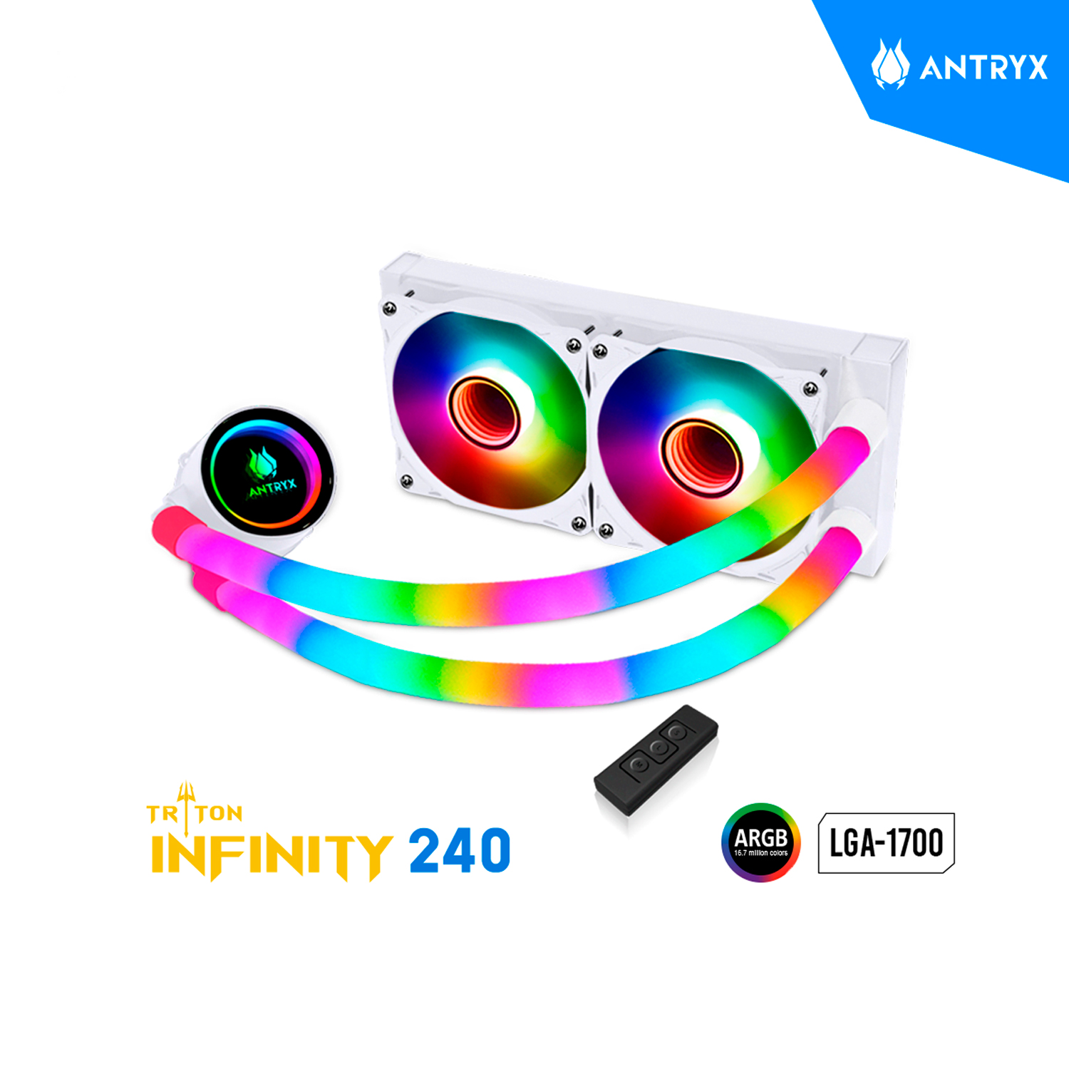 SISTEMA DE ENFRIAMIENTO LIQUIDO ANTRYX TRITON INFINITY 240 WHITE ARGB - 1