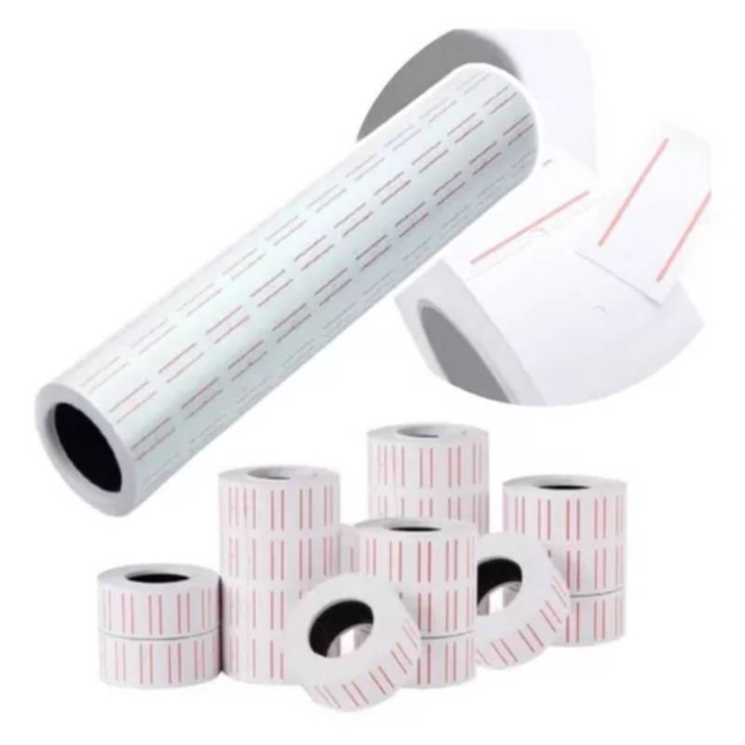 20 ROLLOS DE 10000 ETIQUETAS PRECIO PARA ETIQUETADORA MX5500 MAQUINA STICKERS - 2