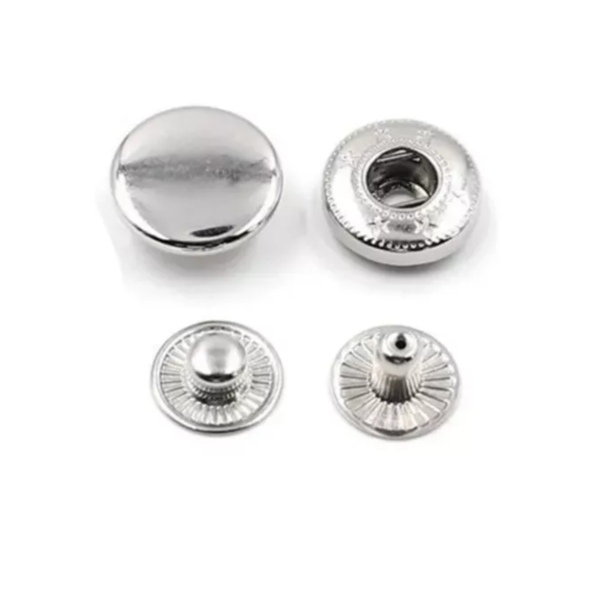 200 JUEGOS DE BROCHES METÁLICO VT5 DE 12MM CON SISTEMA CHUPÓN MÁS JUEGO DE TROQUEL - 2
