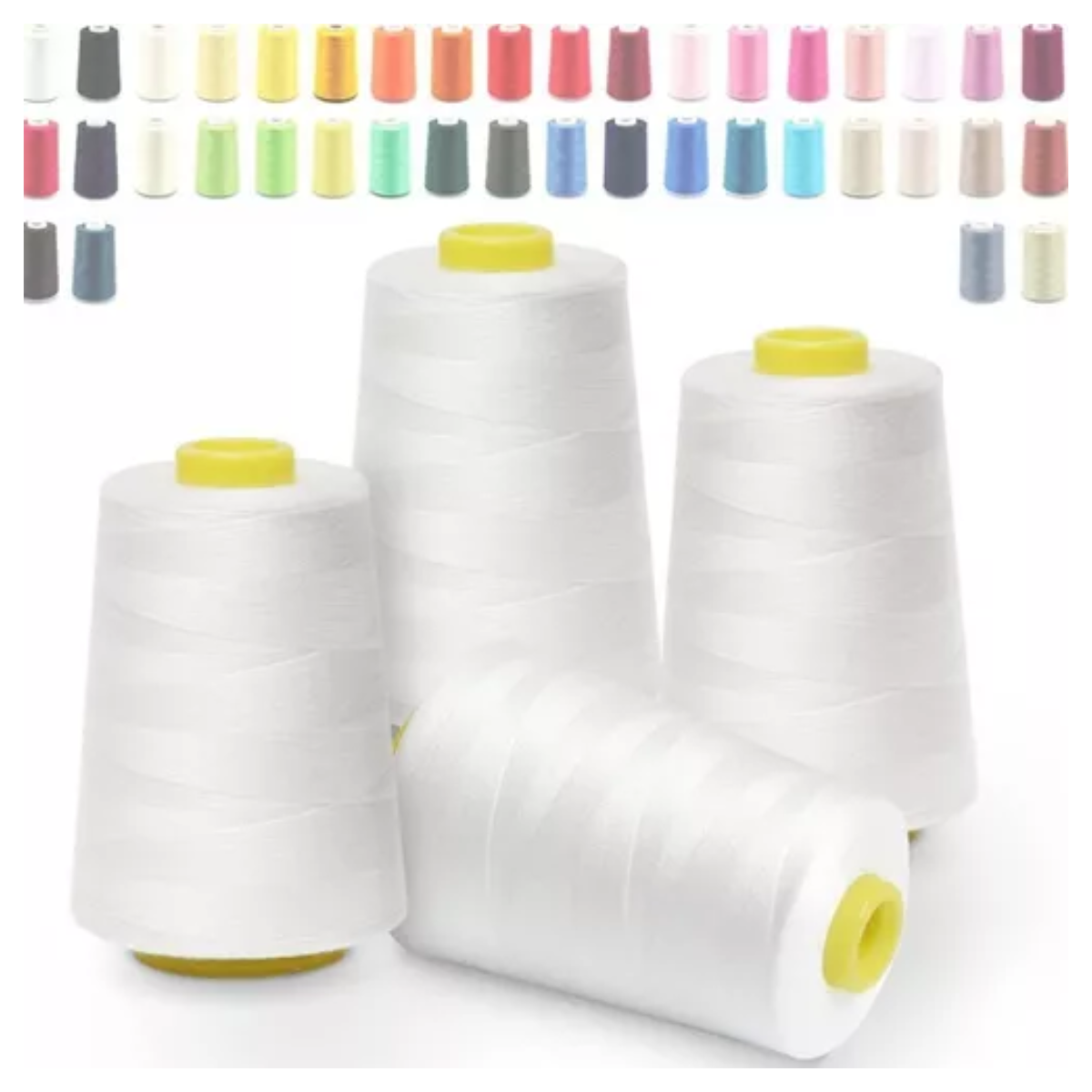 4 CONOS DE HILO DE COSTURA 40/2 HILO DE COSER POLIÉSTER PARA MÁQUINA DE COSER CADA UNA POR 5000 METROS - 2