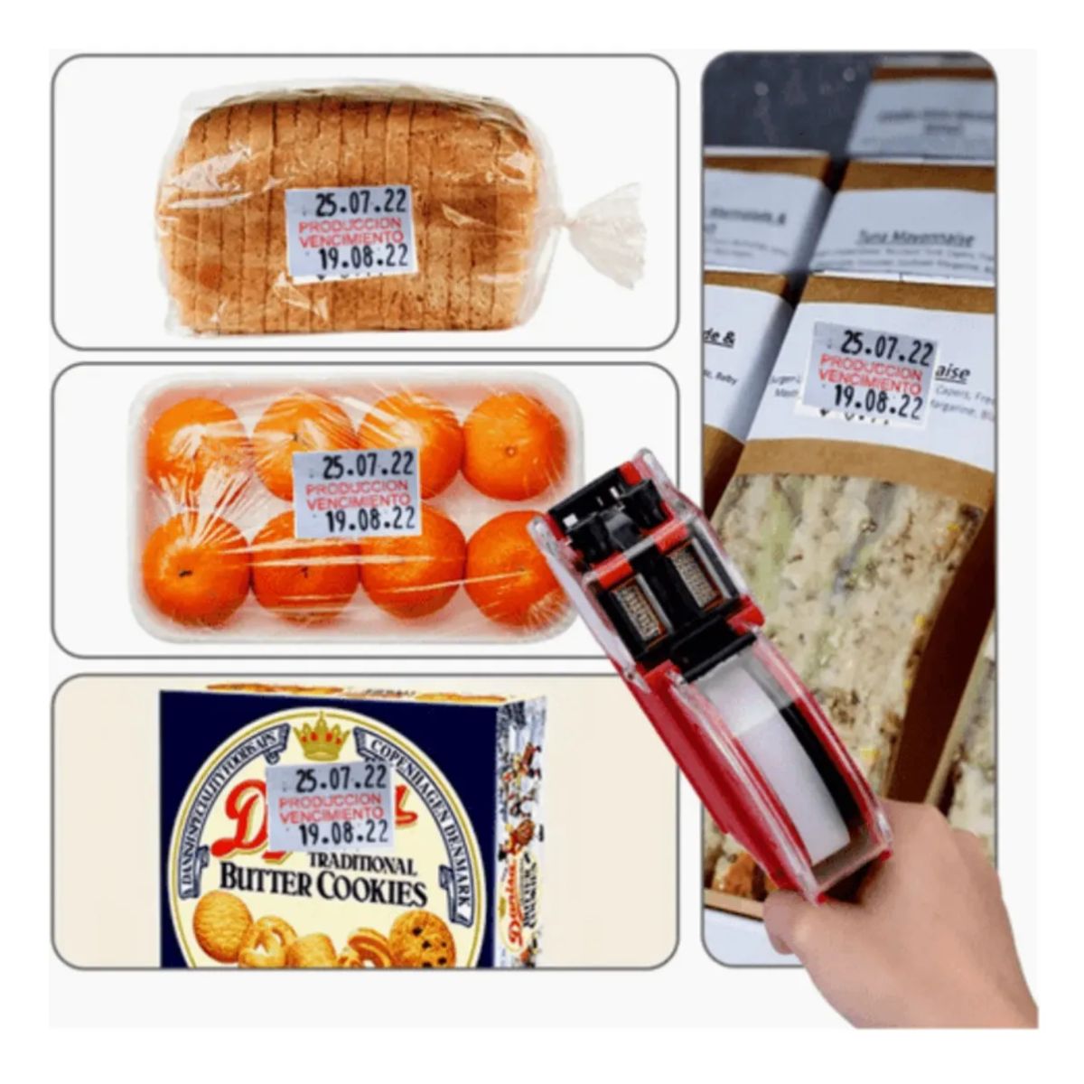 FECHADOR MX6600 DE PRODUCCIÓN VENCIMIENTO MÁS ETIQUETAS STICKERS CON 10 MIL ETIQUETAS - 4