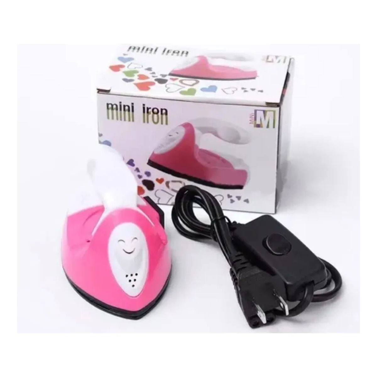 PLANCHA MINI PARA ROPA VIAJE VAPOR PORTÁTIL VAPORIZADOR COLOR ROSA - 2