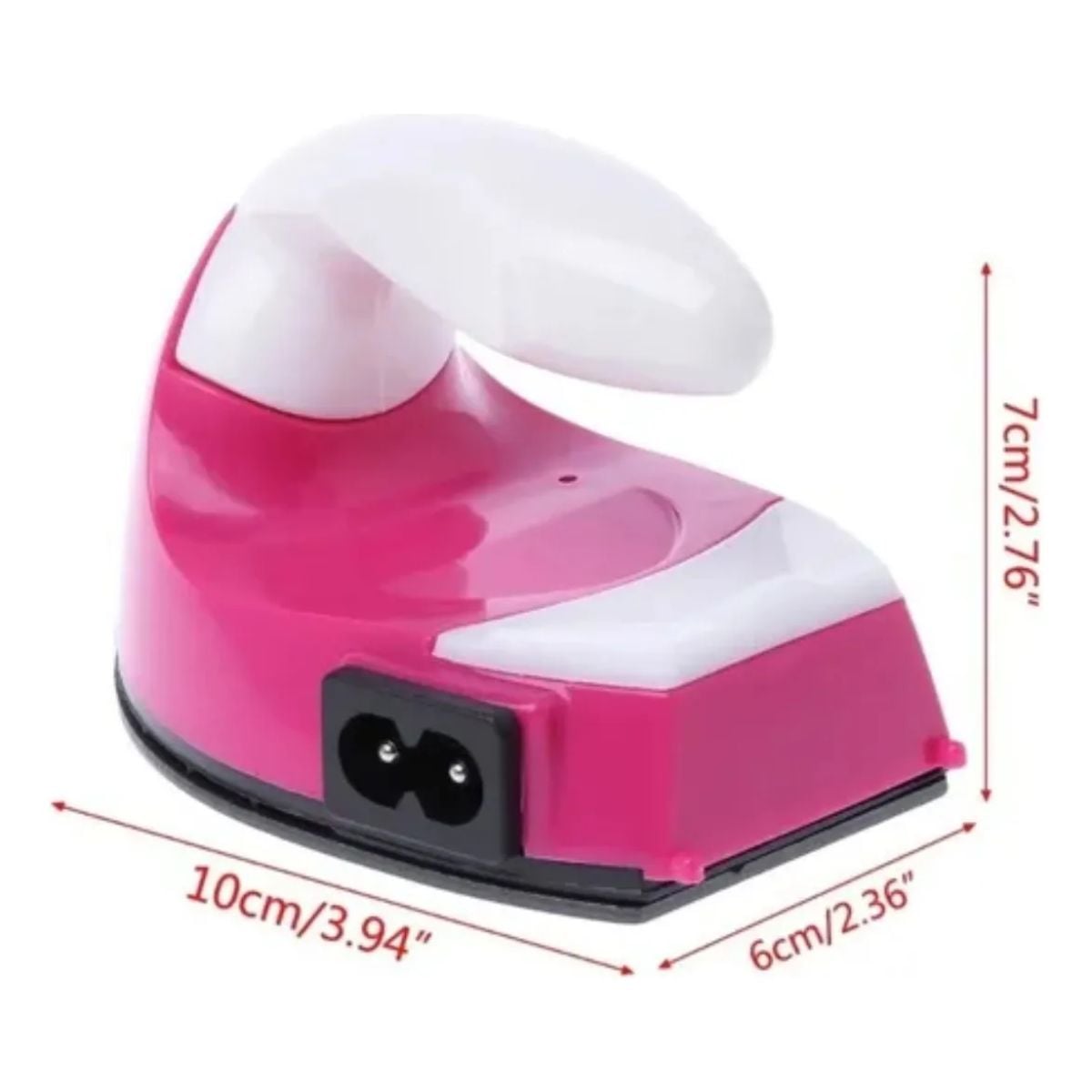 PLANCHA MINI PARA ROPA VIAJE VAPOR PORTÁTIL VAPORIZADOR COLOR ROSA - 3