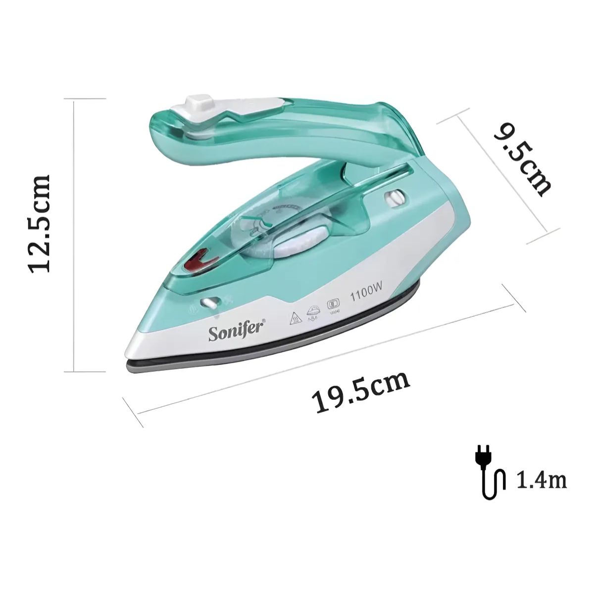MINI PLANCHA VIAJERA DE ROPA VAPORIZADORA MANUAL SF-9054 - 4