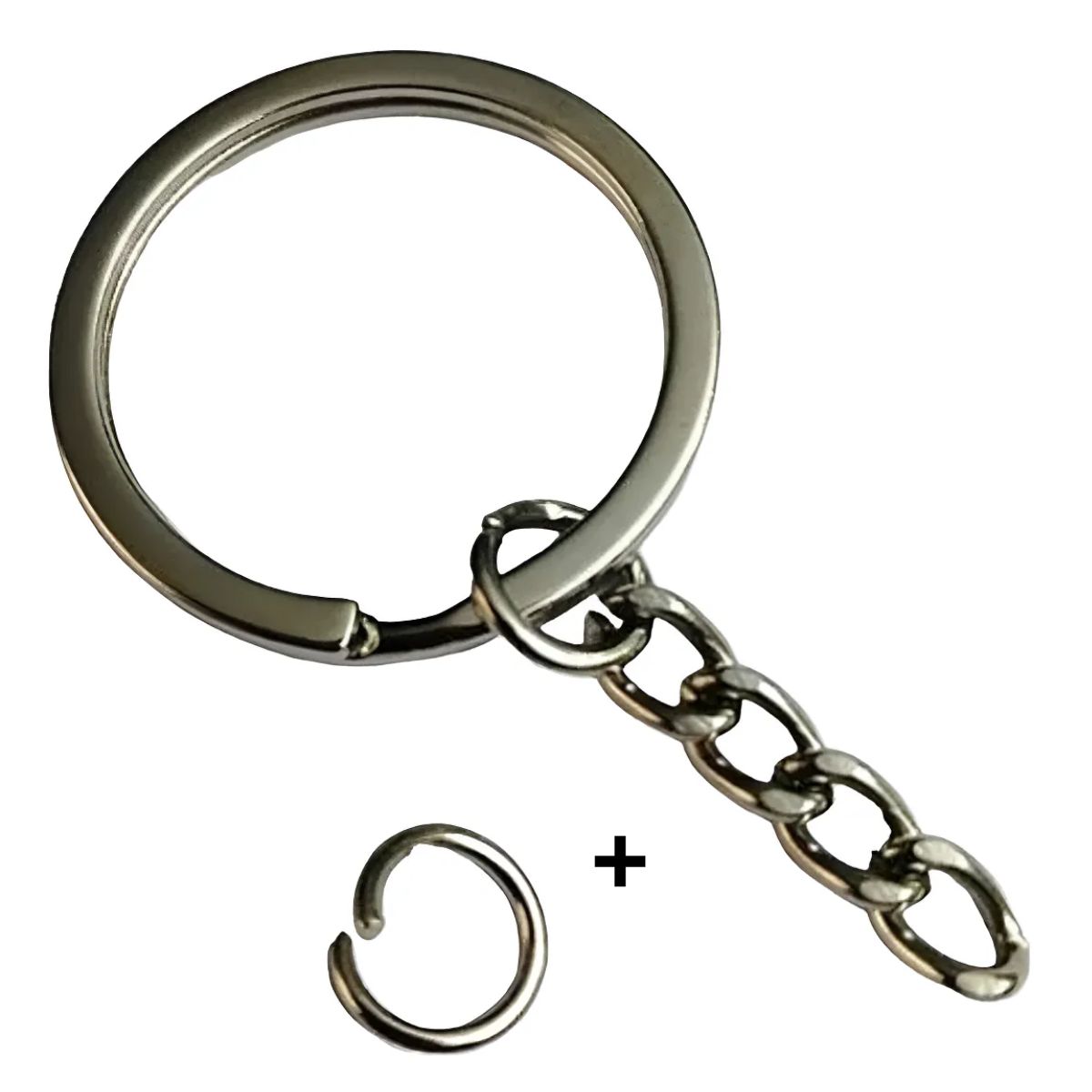 1000 LLAVEROS ARGOLLAS CON CADENA DE 30MM 3CM MAS AROS DE UNIÓN - 2