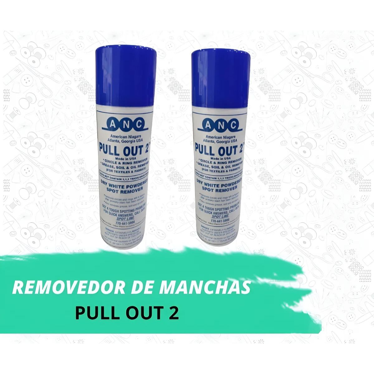 REMOVEDOR DE MANCHAS DE AEROSOL PARA TELA TEXTIL - PULL OUT 2 - 3