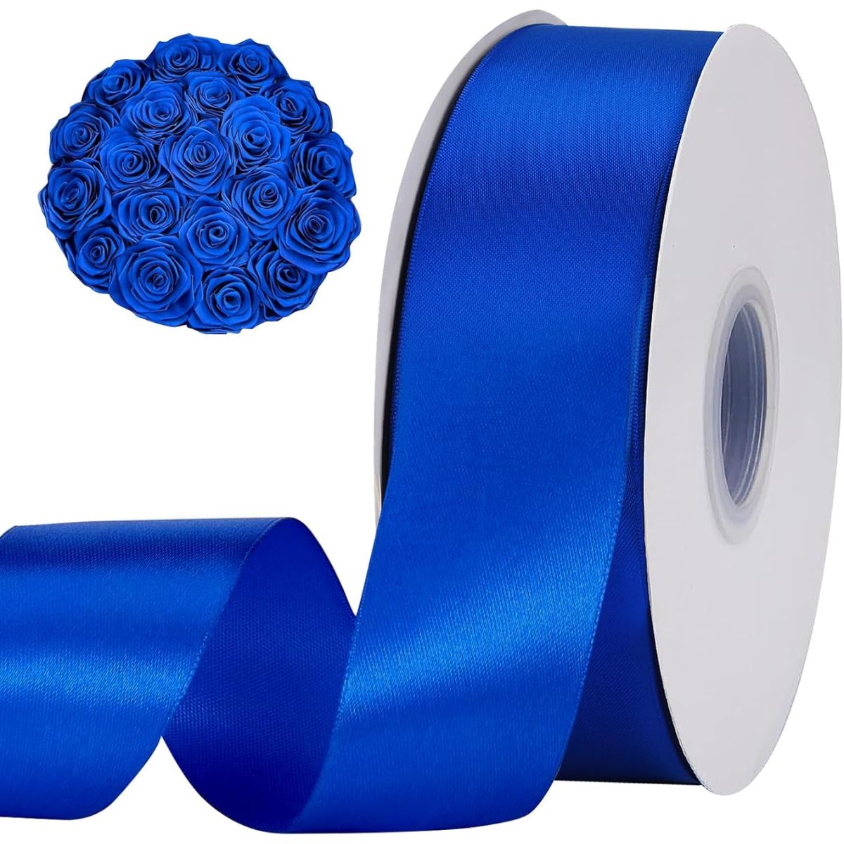 CINTA SATINADA SATÉN DE DOBLE CARA 4CM POR 100 METROS - COLOR POR ESCOGER - 6