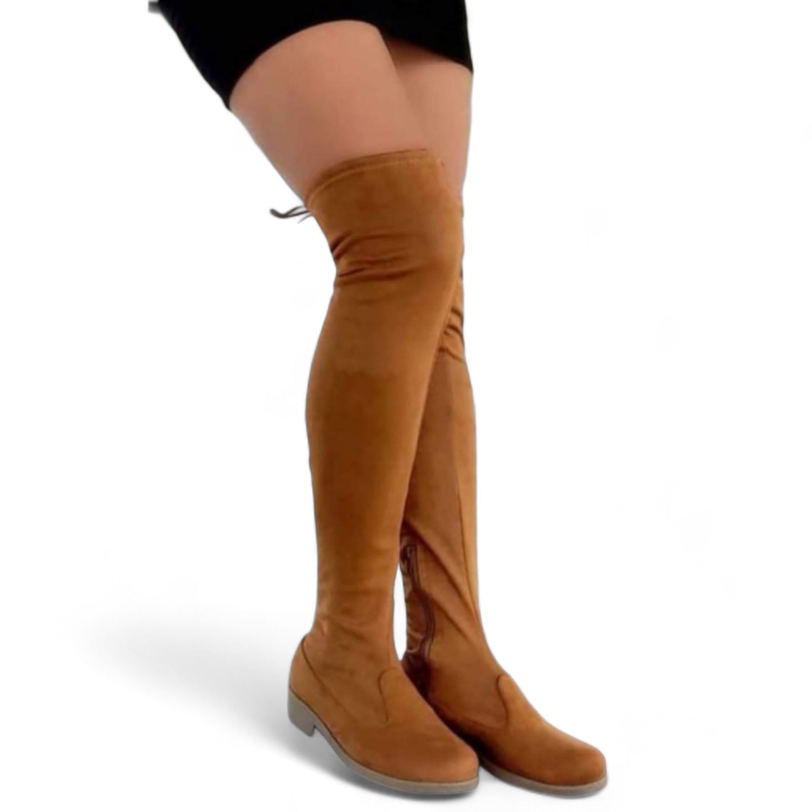 BOTINES MUJER QUERO SHOES CAMEL CASUAL TACO 2 1299P-73 - 1