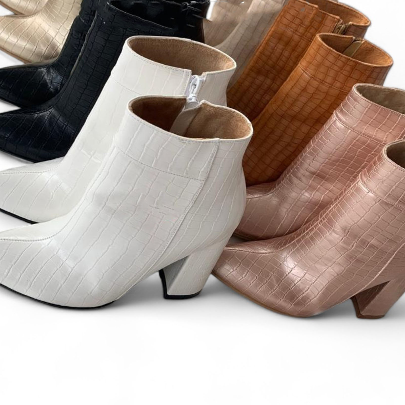 BOTINES MUJER QUERO SHOES DORADO ELEGANTE LARBADO1299P-68 - 2