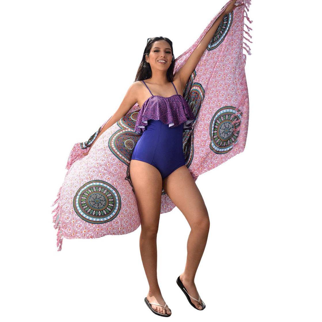 ENTERIZO PUSH UP LICRA MUJER AZUL UV MARYLIN GL-50 - 1
